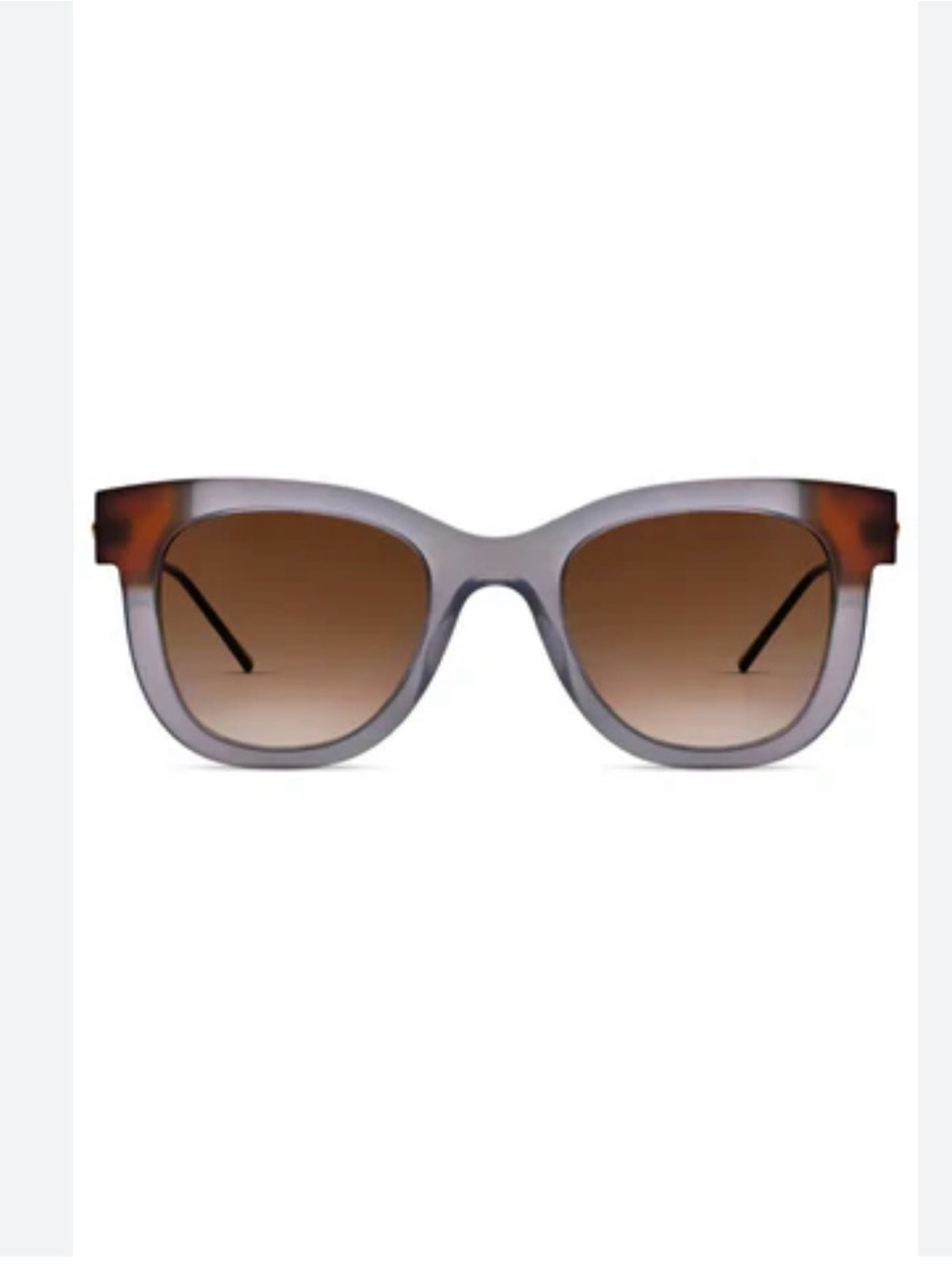 THIERRY LASRY -Popular Sexxxy sunglasses
Grey and Brown Cat-Eye Sunglasses.